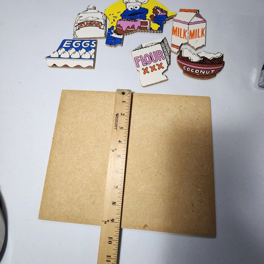 Vintage 1974 Playskool Sesame Street Where Do Things Come From Wood Puzzle 285-3